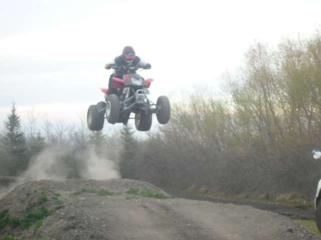 Arctic Cat ATV in flight